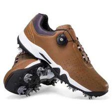 Mens Golf Shoes Spikes Golf Shoes Light Weight Sneakers Breathable Walking Shoes