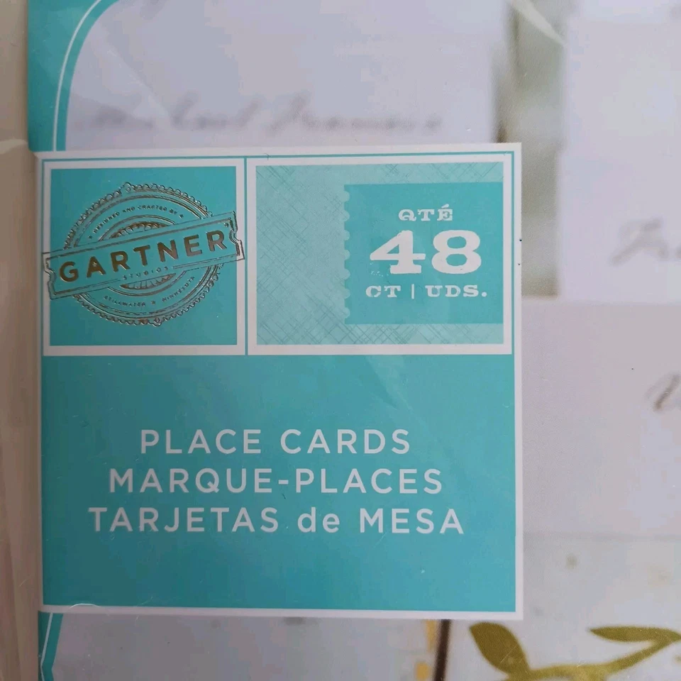 Gartner складные самодельные открытки свадебный душ выпускной 4 X 48 карат белые  - Изображение 4 из 4