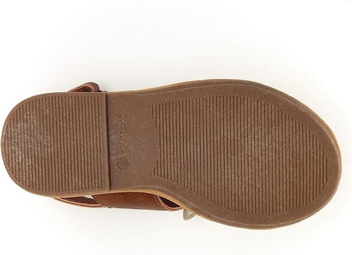 Carter Girls Juliet Size US 9 M (T) Little Kids Toddlers Slingback Sandals Brown - Picture 3 of 5