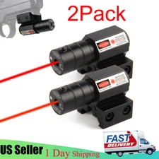 2Pack Tactical Red Laser Lazer Beam Dot Sight Scope Mount Gun Rifle Pistol Hunt