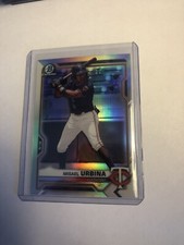 2021 Bowman Draft Chrome Base Refractor #BDC-68 Misael Urbina - Minnesota Twins