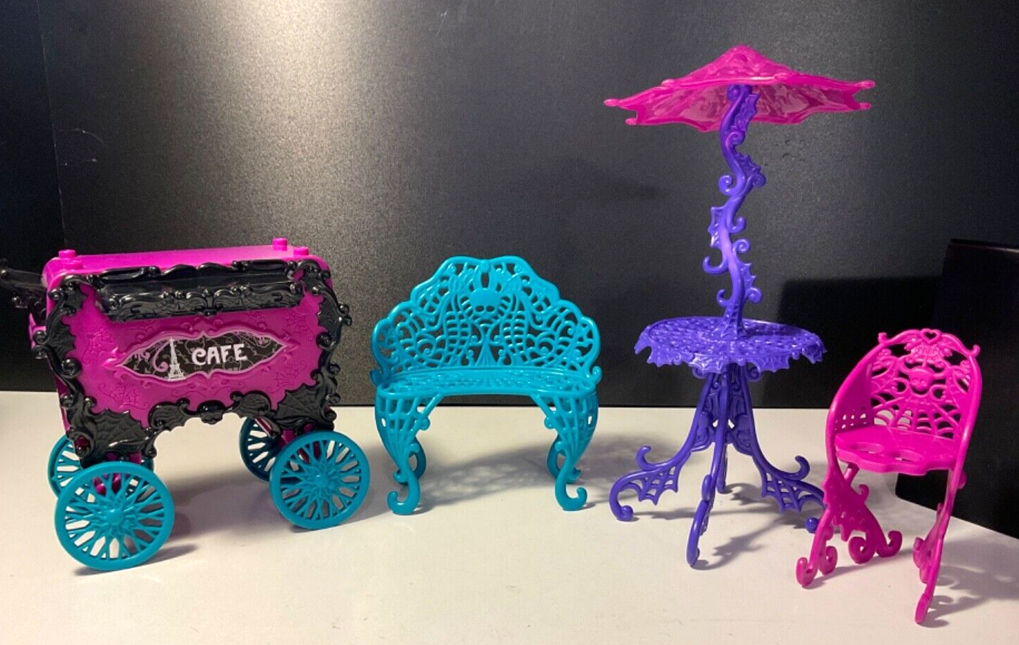 Monster High Scaris Frights Cafe Cart Furniture Replacement Parts Lot  