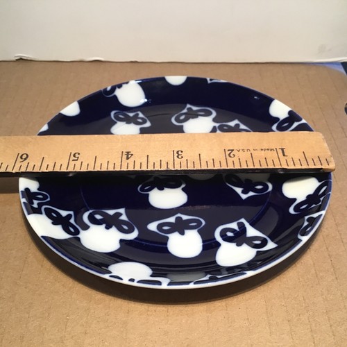 Block Bidasoa VARIANCE Blue & White 6" Bread/Dessert Plate 1 each Used - Picture 4 of 9