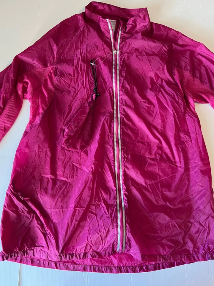 Jaqueta JOCKEY Meninas Tamanho XL Grande Rosa EMBALÁVEL Leve Caminhada Acampamento Chuva - Imagem 4 de 4