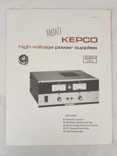 Kepco High Voltage Power Supplies ~ Vtg Tech