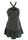 NEXT Grey Long Length Beaded Jewel SILK TOP  Size 8