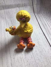 VINTAGE SESAME STREET BIG BIRD LITTLE BIRD PVC FIGURE APPLAUSE MUPPETS