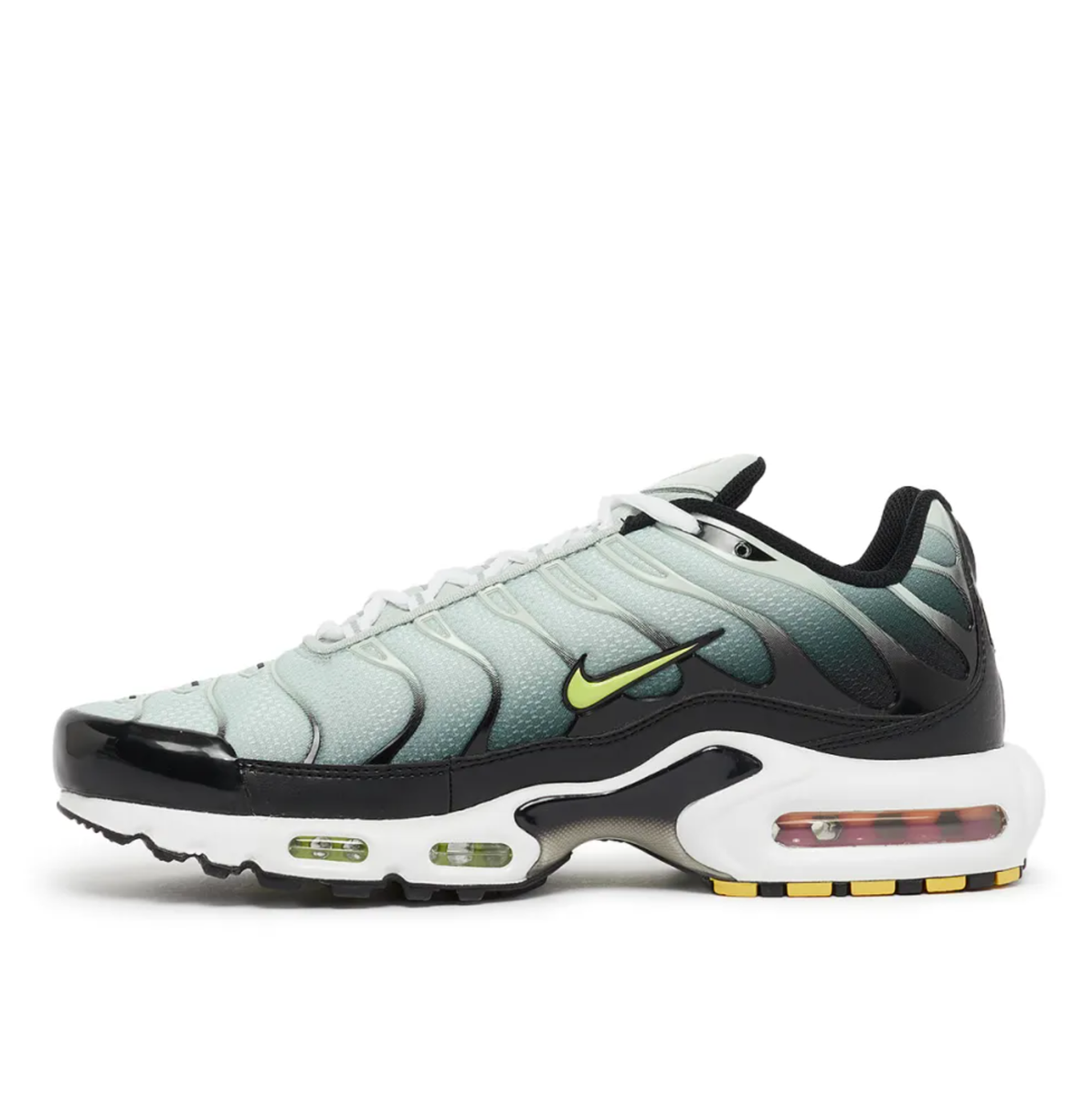 Nike Air Max Plus Trainers Men's Black Bright Green Cactus New Casual Shoes