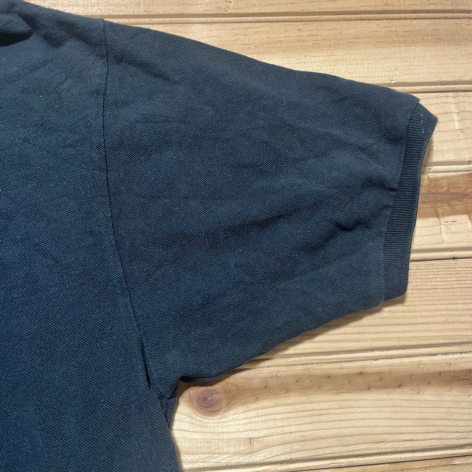 Camisa polo masculina casual RALPH LAUREN PURPLE LABEL preta 100% algodão - XXL 2XL - Imagem 4 de 4