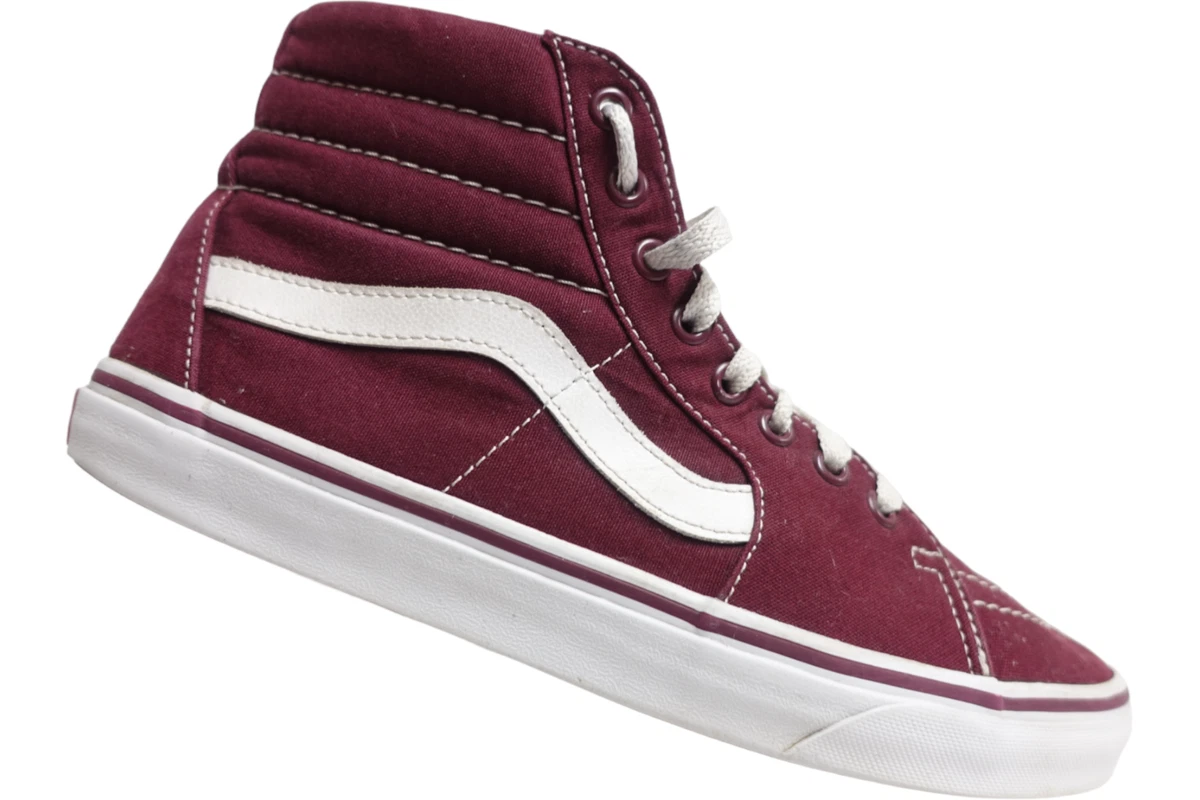 Maroon high top store vans womens