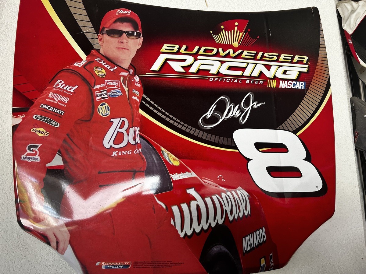 Rare Dale Earnhardt 2005 Budweiser Racing Nascar Replica Hood 29