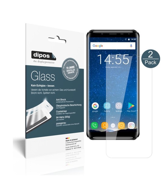 2X Schutzfolie FüR Oukitel K5000 - Anti-Shock 9H Folie Dipos Glass Displayfolie-image