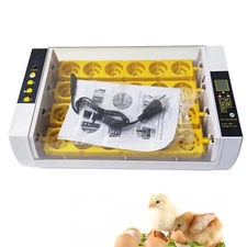 24 Eggs Automatic Egg Incubator Bird Poultry Hatcher Breeder Digital Display