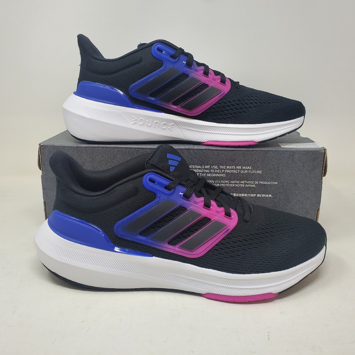 Mens Adidas Ultra Bounce Comfy Running Shoe / Black Lucid Mens Adidas Ultra Bounce Comfy Running Shoe / Black Lucid