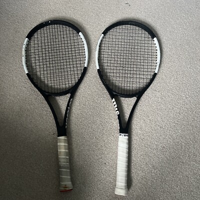2 Wilson Pro Staff 97 V12 CV Grip 2 Tuxedo tennis racket