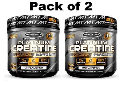 Creatine Monohydrate Powder MuscleTech Platinum Pure Micronized Muscle Recove...