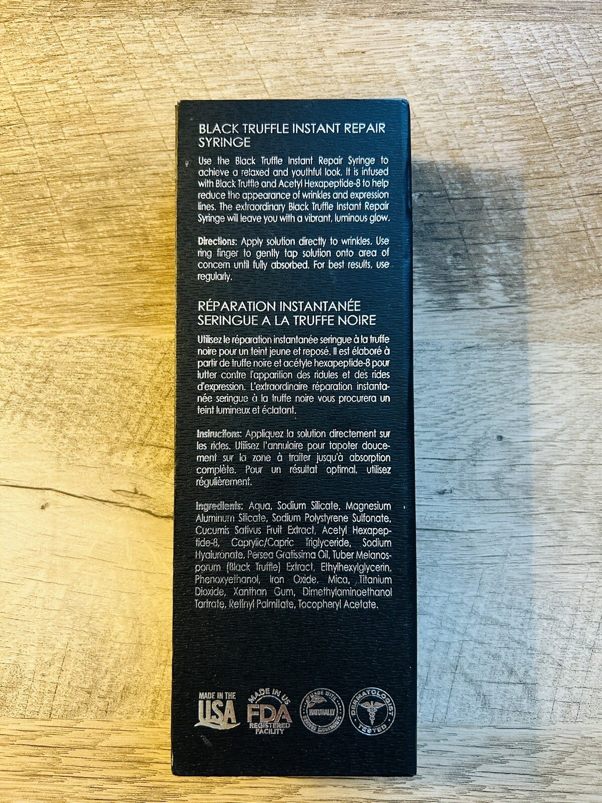 NEW Truffoire Black Truffle Instant Repair Syringe Anti Aging Wrinkles