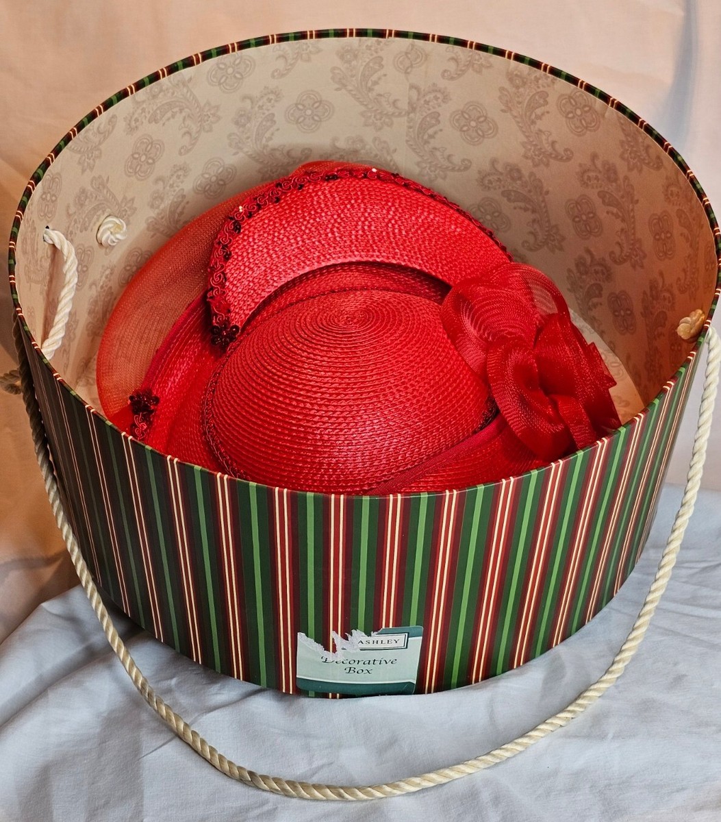 Gorgeous Deborah New York Derby Fancy Red Fashion Hat with  display picture 2