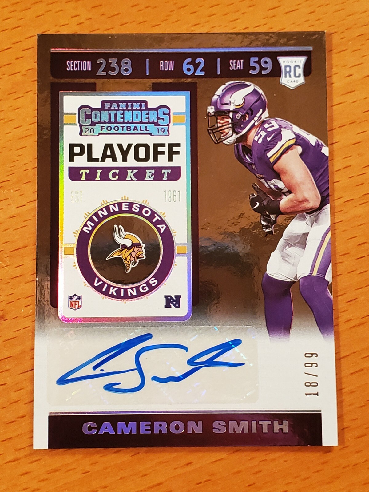 Cameron Smith Panini Contenders #200 Autograph-Playoff