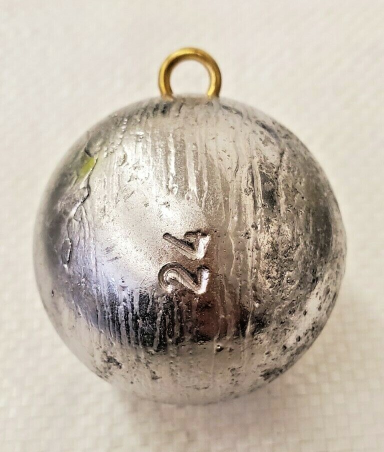 (6) 24 oz Cannonball Sinkers Lead Fishing Weights Free Shipping