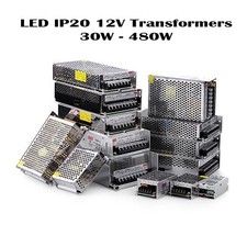 12 Volt LED Transformer 12W - 720W LED Power Supply IP20 LED Driver PSU