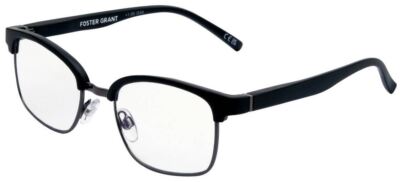 Lunettes De Lecture Foster Grant Thames Pour Homme - Noir Plastique - Neuf Avec Étiquettes