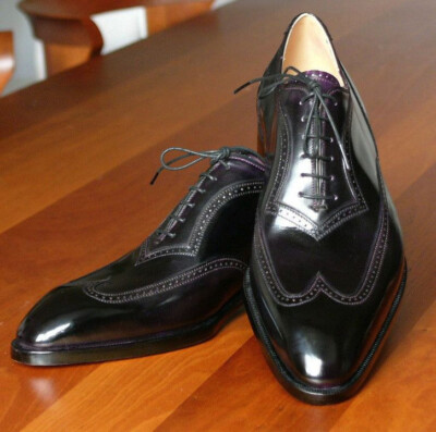 Handmade Custom Made Mens Oxford Shoes Leather Dress Shoes For Men Party Wedding
