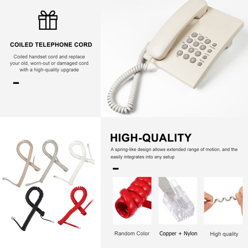 10 sztuk krzywych -Linia telefonii komórkowej Kabel telefoniczny Stały Zwinięty - Zdjęcie 7 z 12