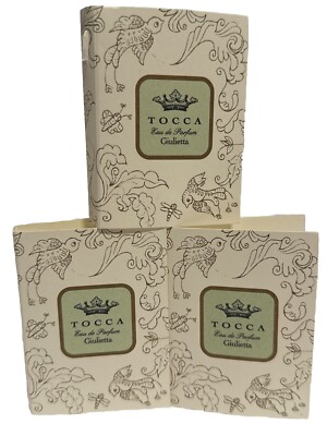 3x Tocca Giulietta Eau De Parfum Perfume Sample Splash Vial 0.05 oz /1.5mL Each