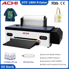 A3 DTF Printer Direct to Film For T-shirt DIY Epson1800 Head Home Bussiness &INK
