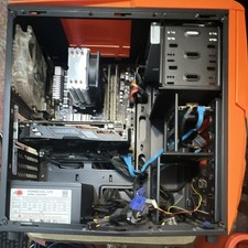 CyberPowerPC Orange Gaming Tower Desktop PC, Dedicated Graphics, Windows 10 Home