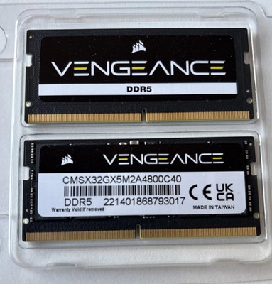 CORSAIR VENGEANCE 32GB (2 x 16GB) PC5-38400 (DDR5-4800) SO-DIMM Arbeitsspeicher