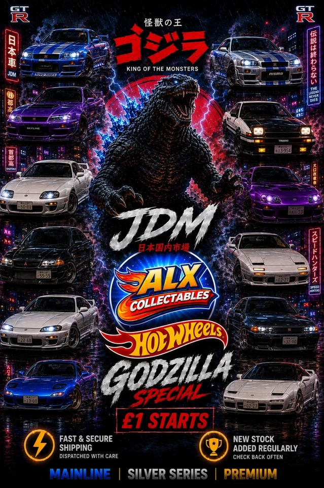 JDM Godzilla Special - Hot Wheels & More -  £1 Starts