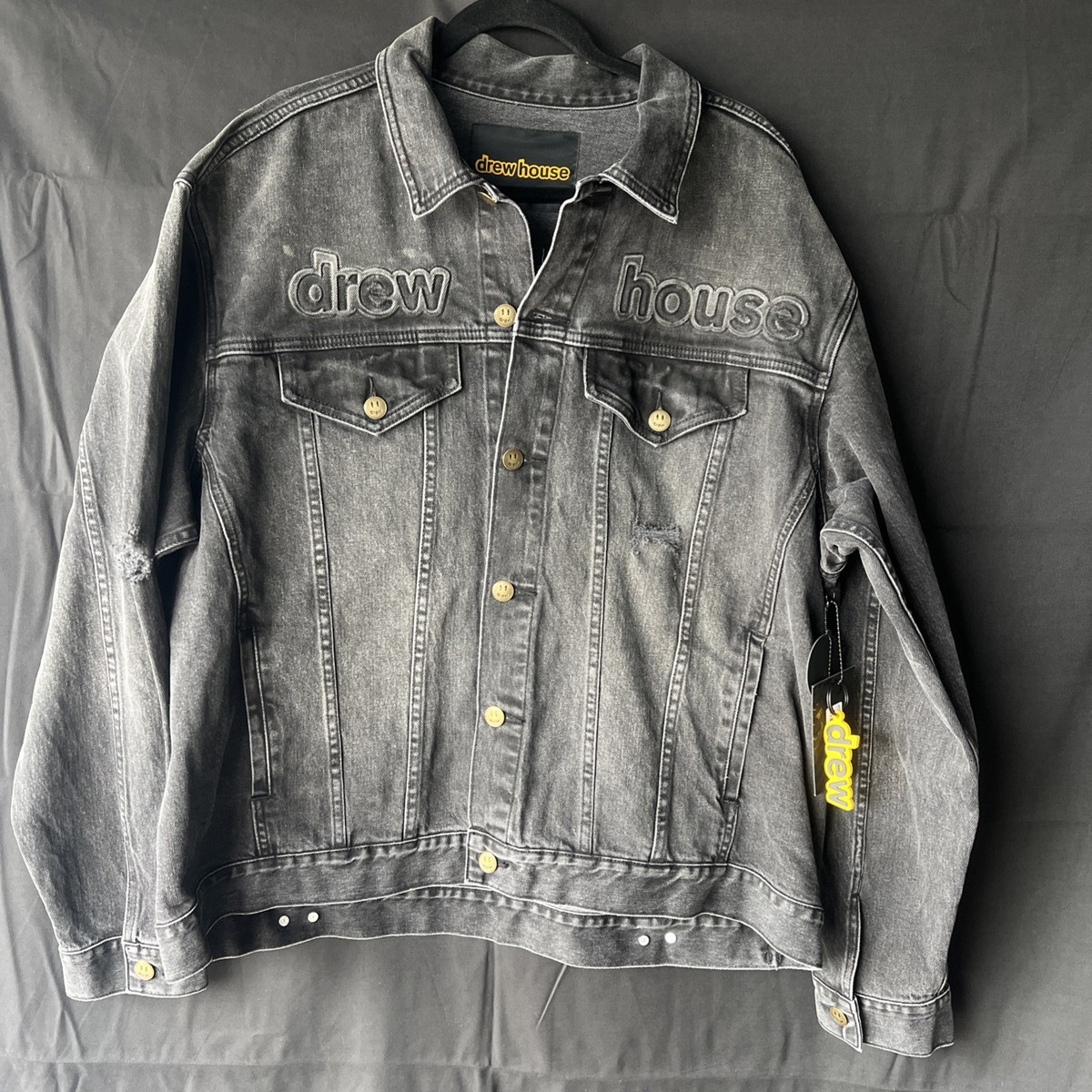 Drew House Oversized Mascot Trucker Jacket Black- size XXL..b32 | eBay
