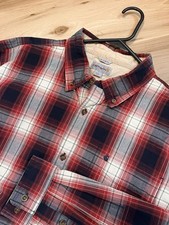 Carhartt Relaxed Fit Long Sleeve Shirt Plaid Work Button Up Cotton Men  s Size XL