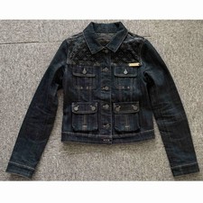 Louis Vuitton denim jacket monogram shoulder patch Size 34