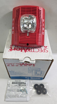 Spectra SYSTEM SENSOR SPSR LED FIRE ALARM WALL SPEAKER STROBE-RED