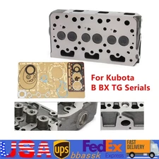 D722 Complete Cylinder Head & Full Gasket Kit For Kubota Tractor B7400HS BX1800D
