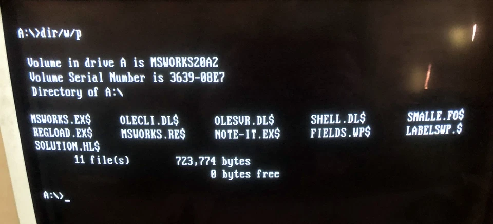 Microsoft Works 2.0 Original Set of 7 x Low Density 3.5" Floppy Disks TESTED - Image 3 of 4