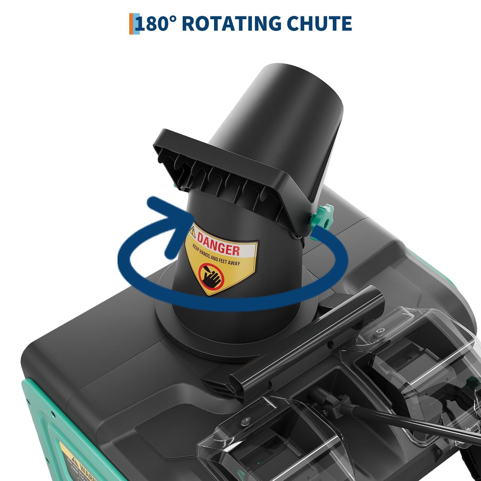 20V LED Cordless Snow Shovel Battery Snow Blower w/4.0Ah Battery & Charger 20"