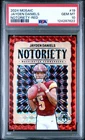 2024 Panini Mosaic Notoriety Red Prizm #19 Jayden Daniels - Rookie RC - PSA 10