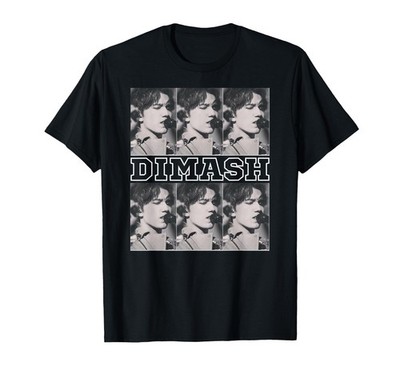 My Favorite Dimash Inspired Dear Dears Forever Music Art T-Shirt Small, Black 