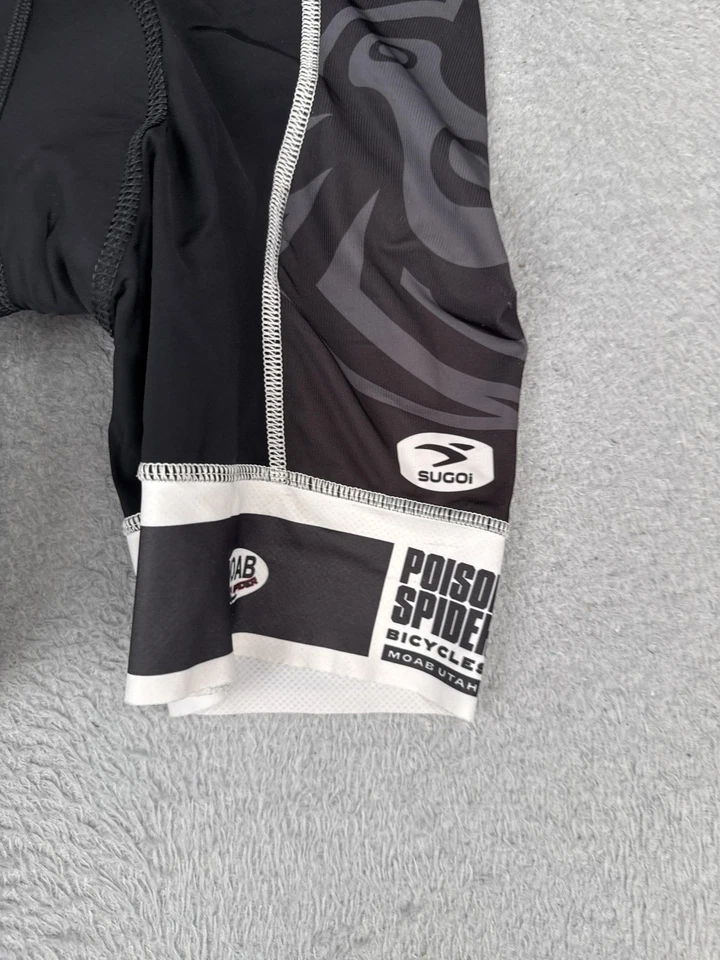 Женские велосипедные шорты Sugoi средний размер черные RS Pro Bike с подкладкой Poison Spider Moab - Изображение 2 из 4