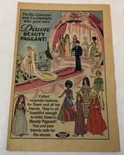 1972 Topper toy doll ad page ~ DAWN BEAUTY PAGEANT ~ facing left
