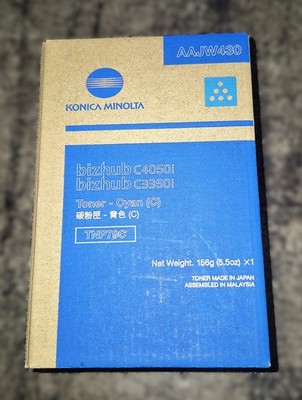 Genuine Konica Minolta TNP79C AAJW430 Cyan Toner Cartridge Bizhub C3350i/4050i