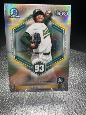 2026 Bowman Top 100 #BTP-93 Wei-en Lin Chrome Refractor Athletics