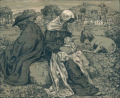 Rest During the Flight into Egypt c1897 From The Studio Volume 10 Old Photo