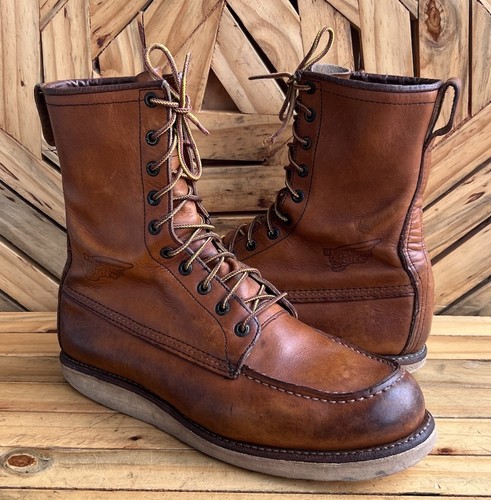 Stivali da lavoro RED WING #10877 classici mocassini marroni Heritage in pelle US 9,5 D - Foto 15 di 15