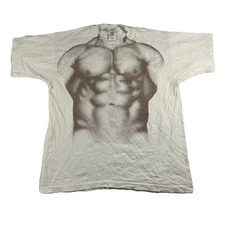Vintage Body Builder T-shirt Muscle Body Male Anatomy Art Gay Kaleita 80s Heavy