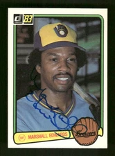 1983 Donruss 406 Marshall Edwards  signed auto autograph dec'd  ASC BXCP58